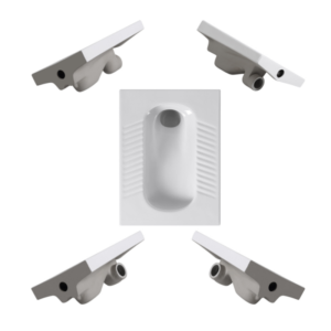 GF-SP-078 Wall Drainage Ceramic Squatting Pan